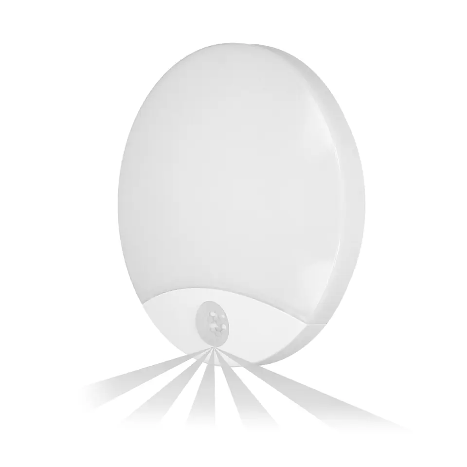 ⁨VIRAZON LED 15W, plafon z czujnikiem ruchu, 1050lm, IP44, 4000K, poliwęglan mleczny, biały⁩ w sklepie Wasserman.eu