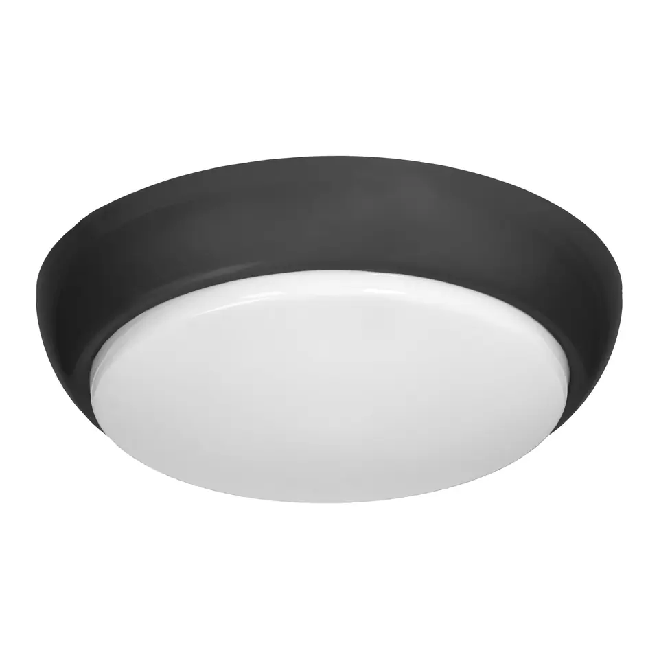 ⁨KOKO oprawa 2xE27, 2x40W, czarna-polipropylen, klosz matowy-poliwęglan, IP44, IK10⁩ w sklepie Wasserman.eu