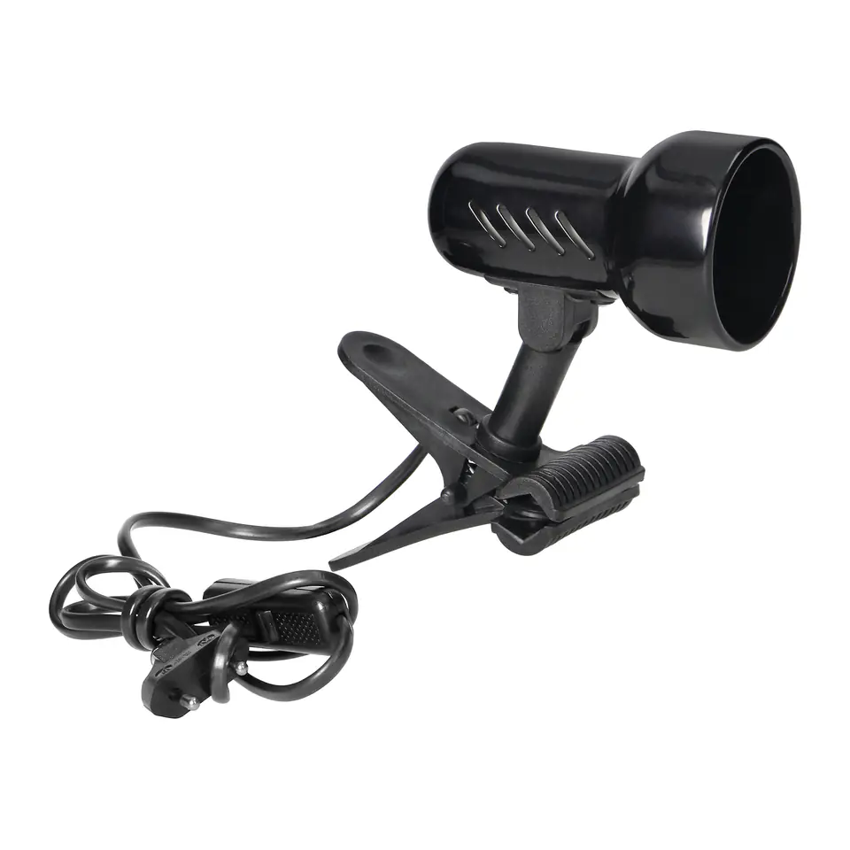 ⁨KELLY, lampa biurkowa z klipsem, 40W, E14, stal + tworzywo, czarna⁩ w sklepie Wasserman.eu