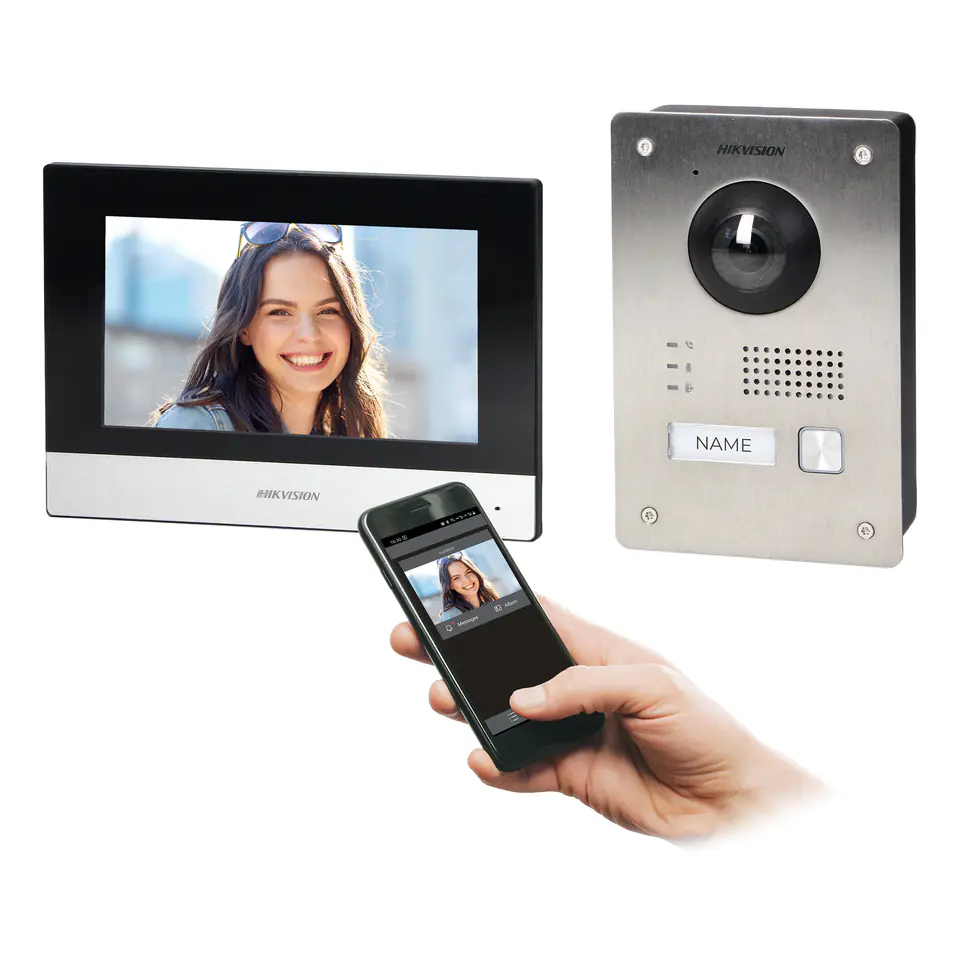 ⁨Hikvision Video Intercom WiFi DS-KIS703-P (1PH)⁩ at Wasserman.eu