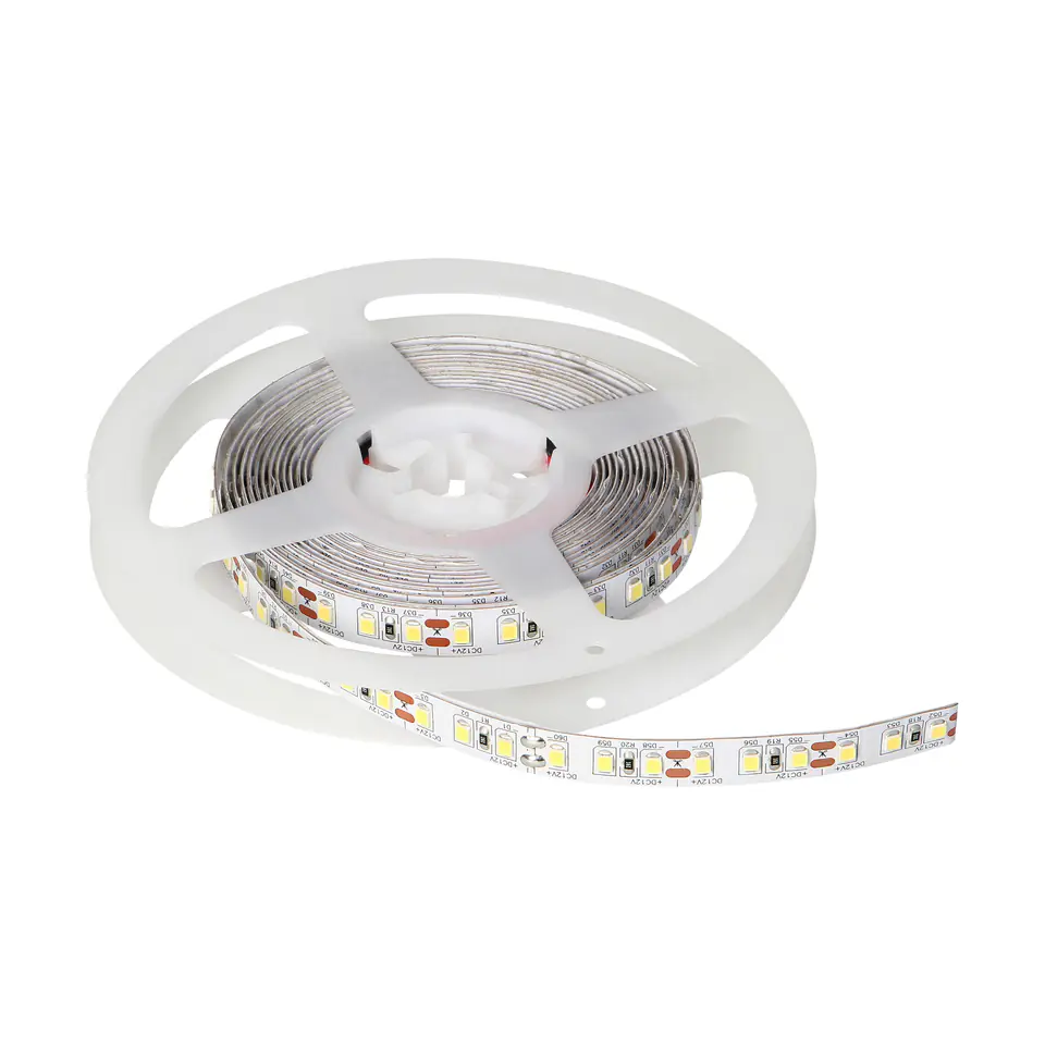 ⁨Taśma oświetleniowa LED do mebli i dekoracji w pomieszczeniach suchych, długość 5m, 60 diod led/m, zasilanie 12V, dowolny kolor światła lub światło białe od ciepłego przez neutralne po zimne⁩ w sklepie Wasserman.eu