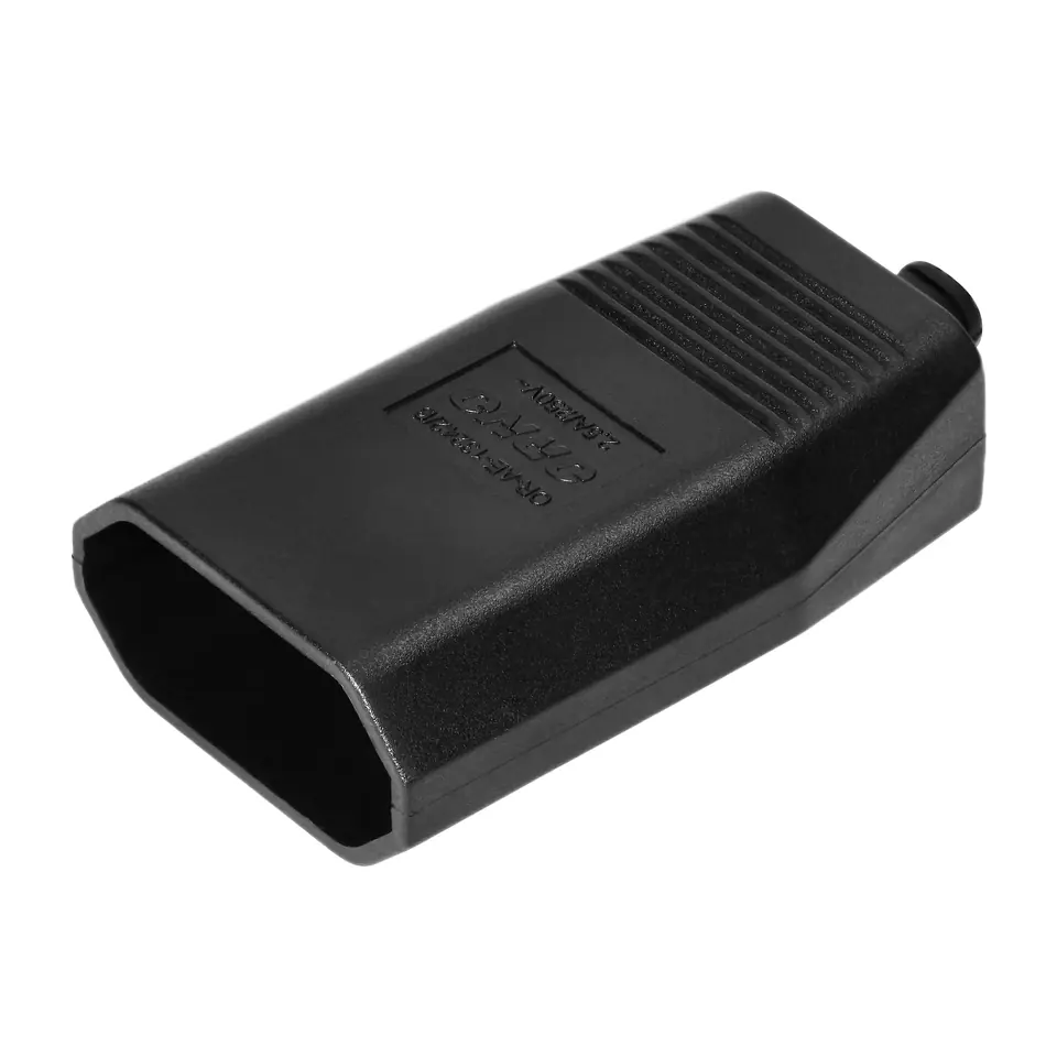 ⁨Gniazdo płaskie bez uziemienia, 2,5A, 250V, czarny poliwęglan, 50 sztuk⁩ w sklepie Wasserman.eu