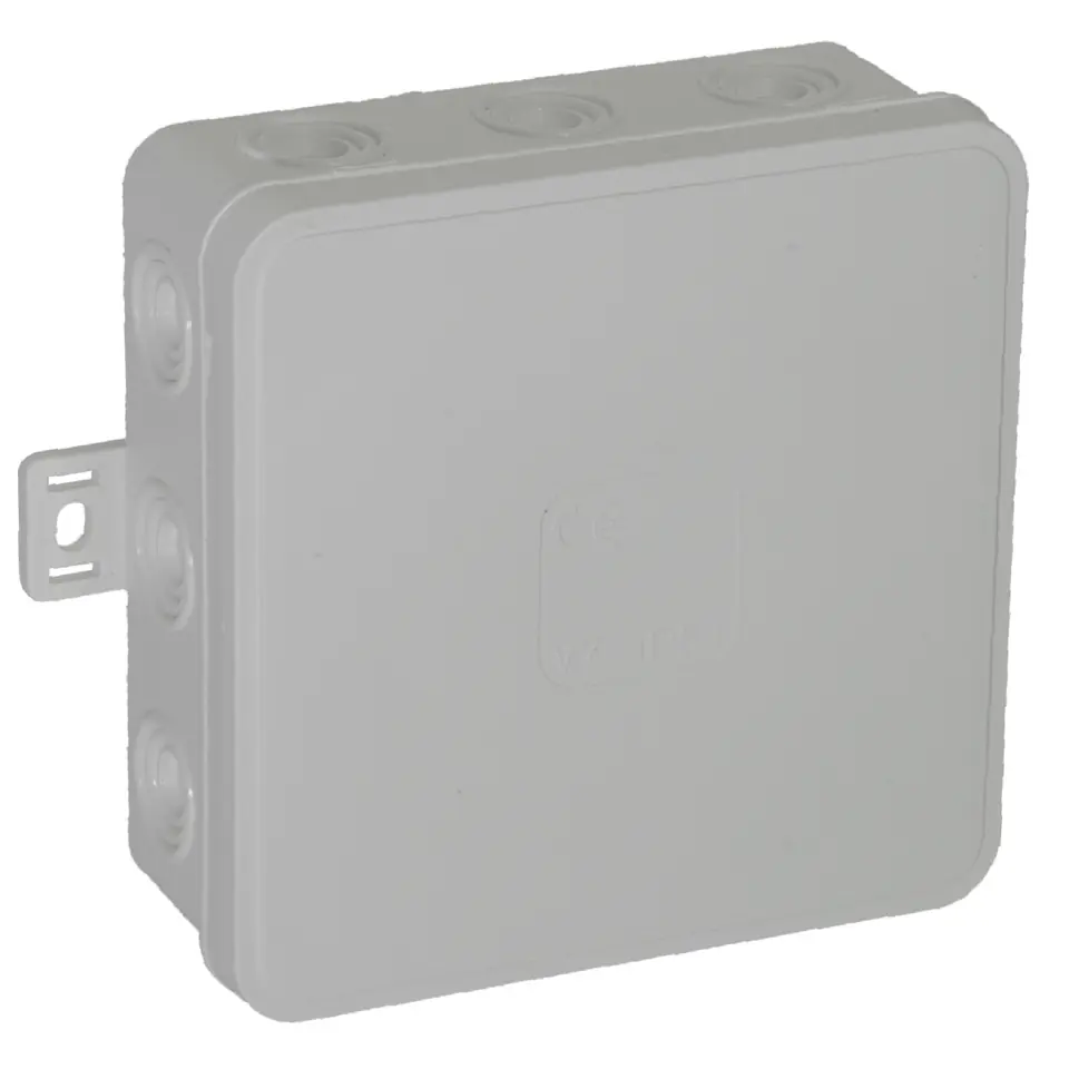 ⁨Puszka n/t CLICK, IP54, 12 przepustów, 100x100x41mm, szara, 32 szt.⁩ w sklepie Wasserman.eu