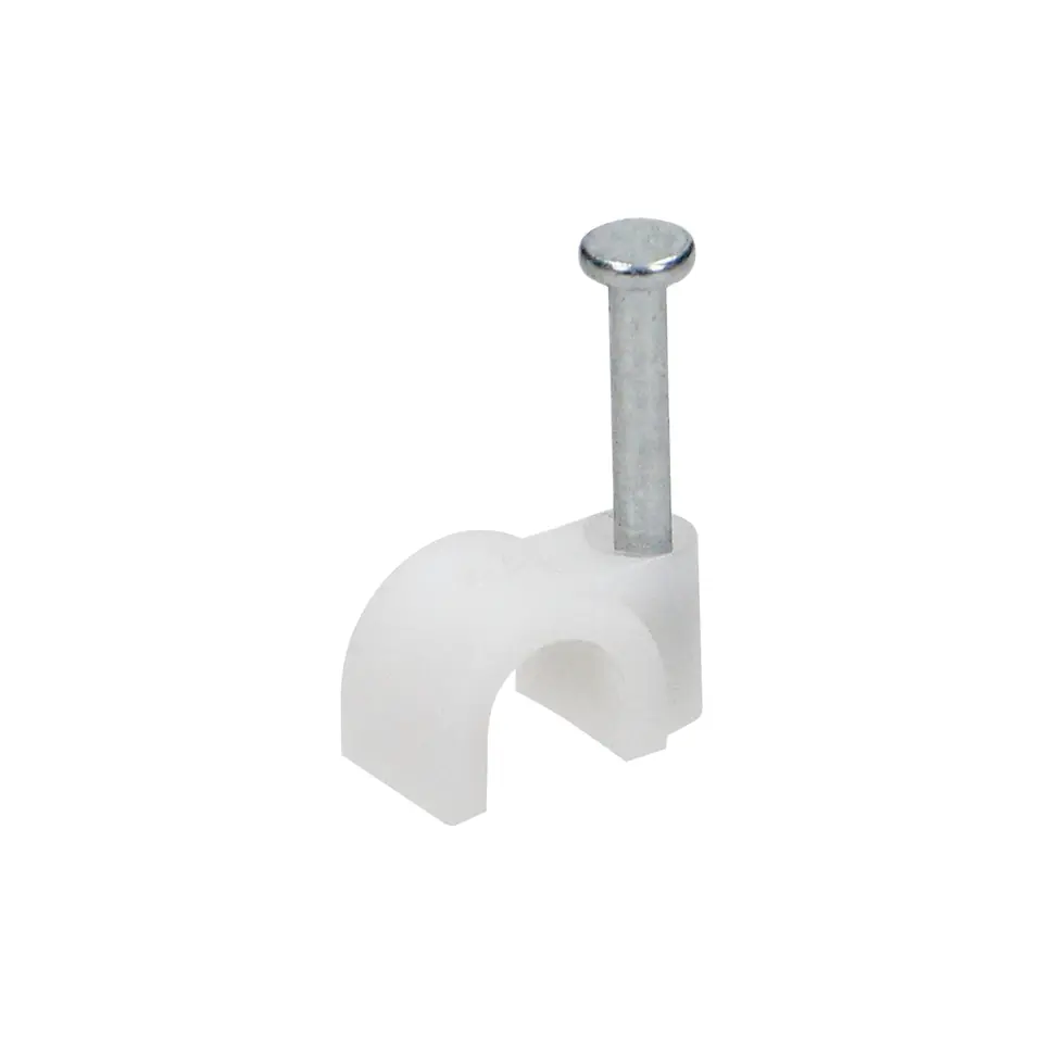 ⁨Uchwyt kablowy okrągły fi 10 mm (100szt)⁩ w sklepie Wasserman.eu