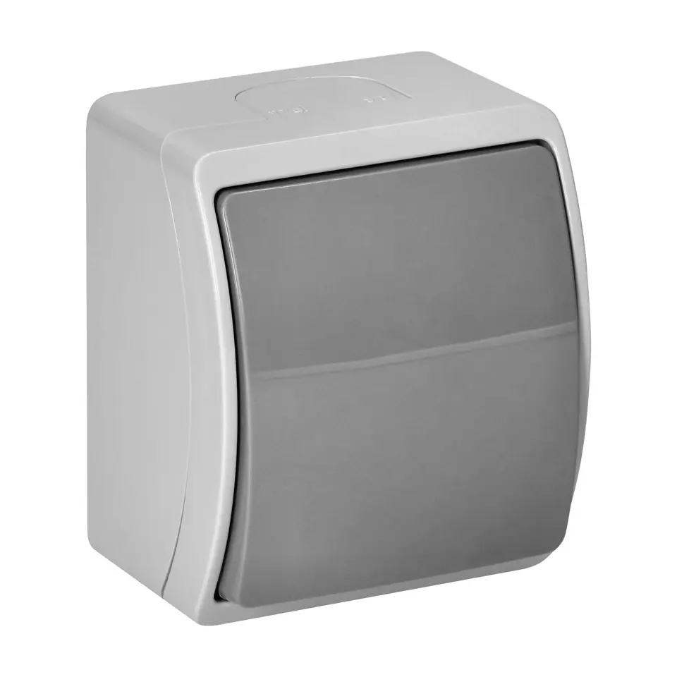 ⁨Łącznik jednobiegunowy n/t AQUATIC, IP44, szaro-grafitowy, 10 szt.⁩ w sklepie Wasserman.eu