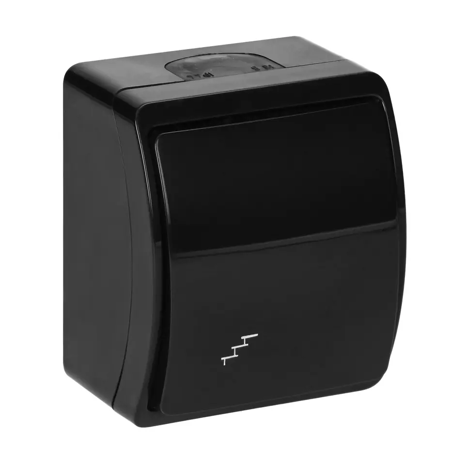 ⁨Łącznik schodowy n/t AQUATIC, IP44, czarny⁩ w sklepie Wasserman.eu