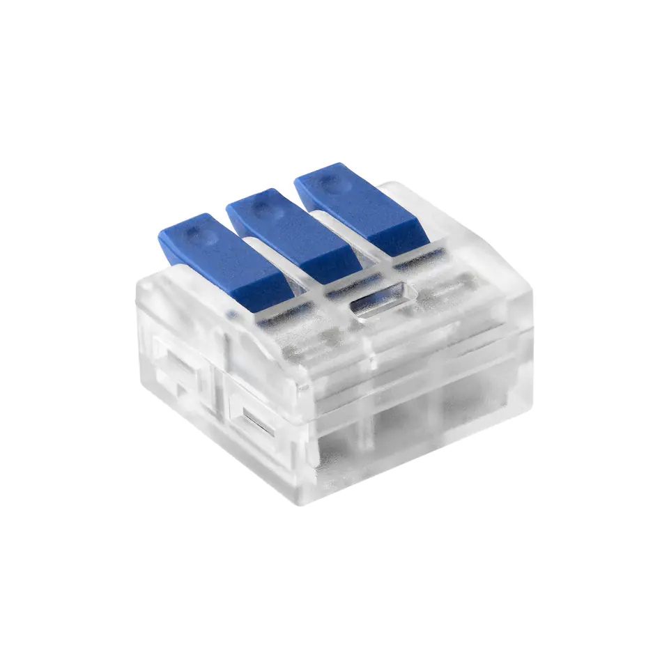 ⁨Złączka instalacyjna zaciskowa 3-przewodowa; na dowolny przewód 0,75-4mm?; IEC 450V/32A  100 szt.⁩ w sklepie Wasserman.eu