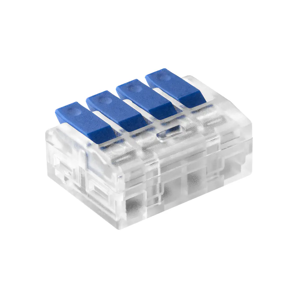 ⁨Złączka instalacyjna zaciskowa 4-przewodowa; na dowolny przewód 0,75-4mm?; IEC 450V/32A  50 szt.⁩ w sklepie Wasserman.eu