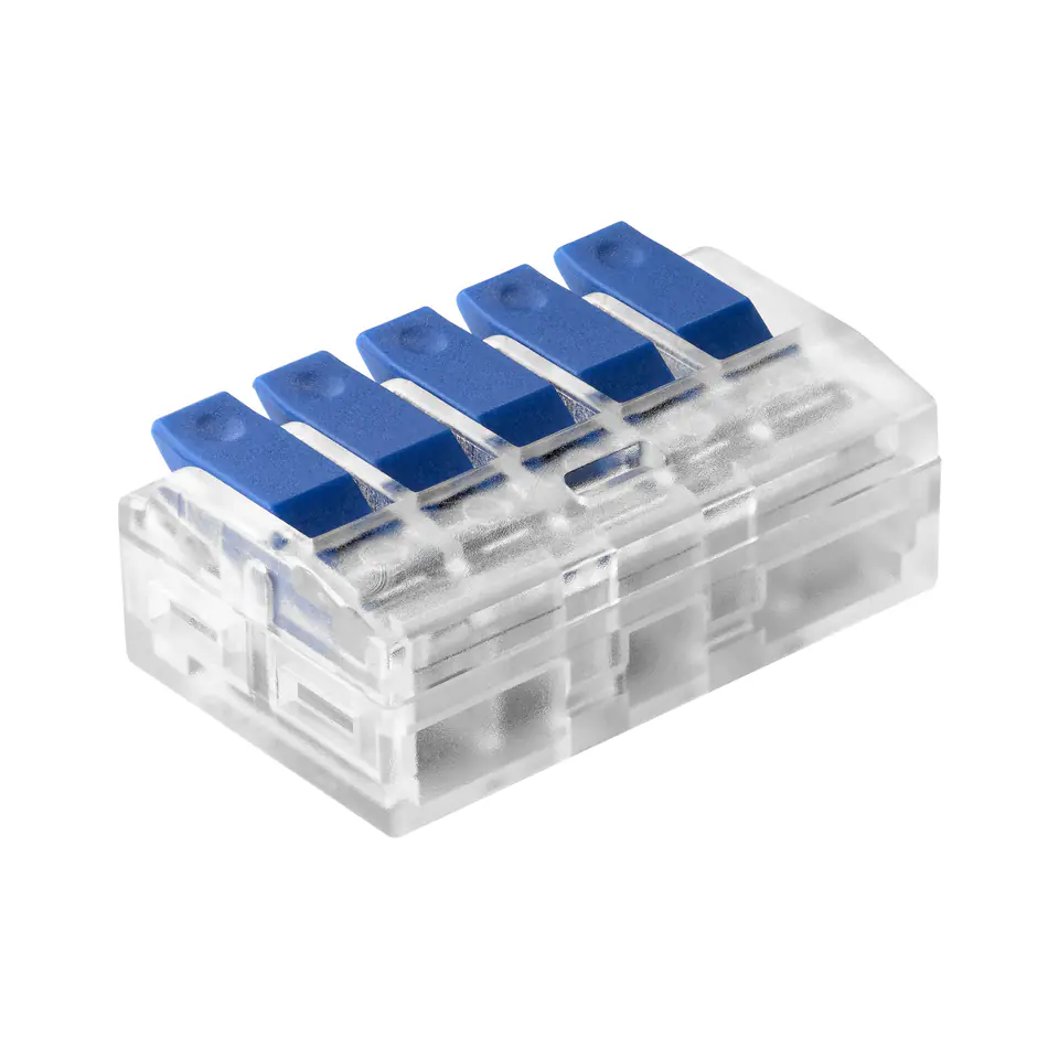 ⁨Złączka instalacyjna zaciskowa 5-przewodowa; na dowolny przewód 0,75-4mm?; IEC 450V/32A  50 szt.⁩ w sklepie Wasserman.eu