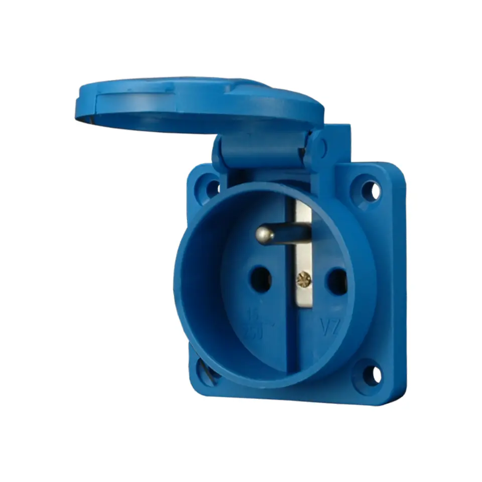 ⁨Gniazdo tablicowe 2P+Z, 16A, 230 VAC, IP44⁩ w sklepie Wasserman.eu