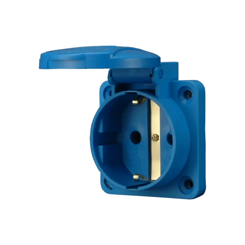 ⁨Gniazdo tablicowe 2P+Z (Schuko),16A, 230 VAC, IP44⁩ w sklepie Wasserman.eu