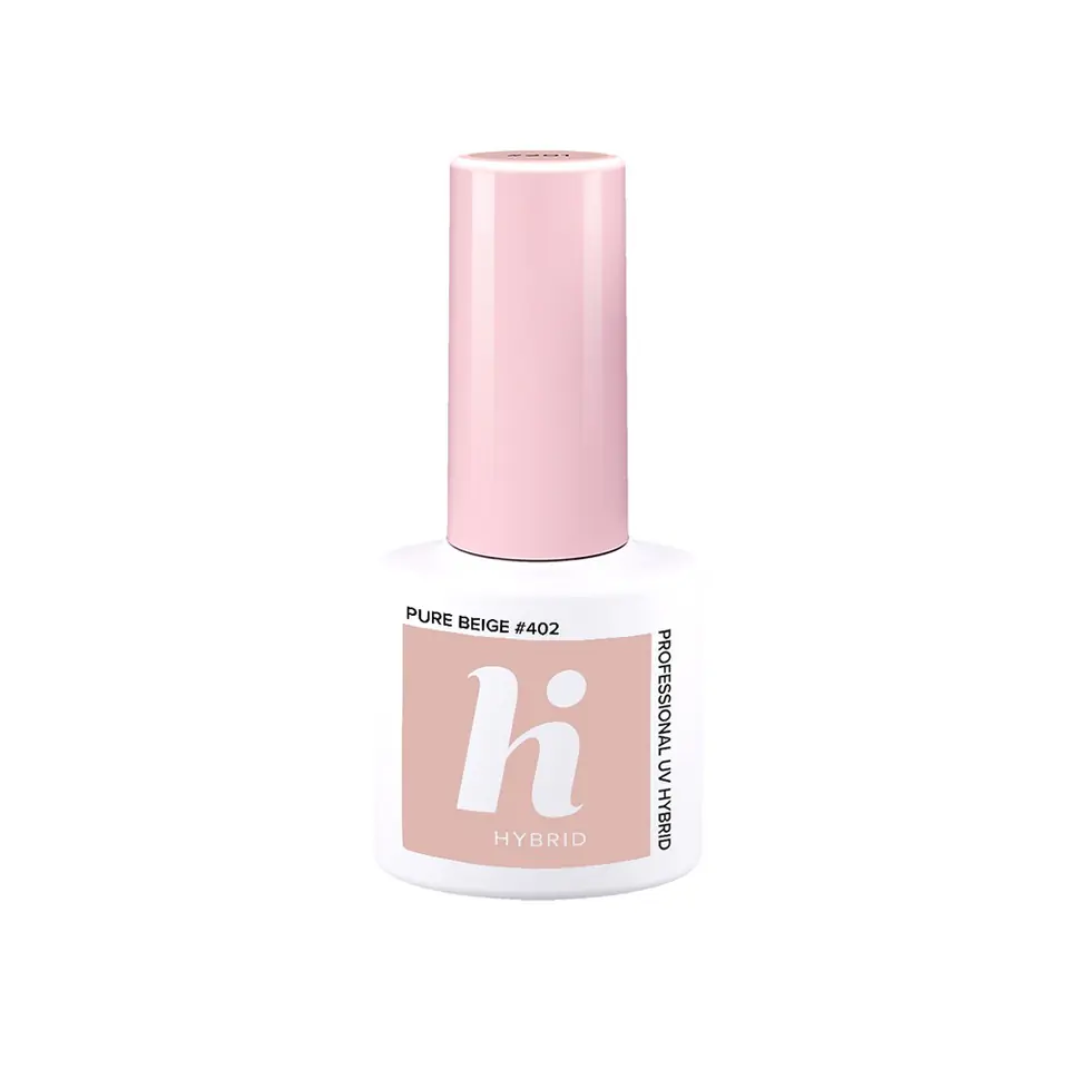 ⁨HI HYBRID Lakier hybrydowy Choco & Latte #402 Pure Beige  5ml⁩ w sklepie Wasserman.eu