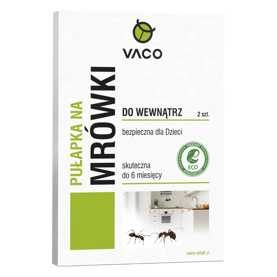 ⁨VACO ECO Pułapka na mrówki (do wewnątrz) 1op.-2szt.⁩ w sklepie Wasserman.eu