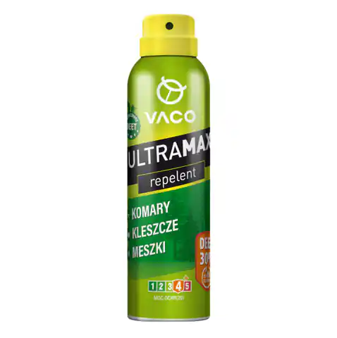 ⁨VACO ULTRAMAX Spray na komary,kleszcze i meszki DEET 30% 170ml⁩ w sklepie Wasserman.eu