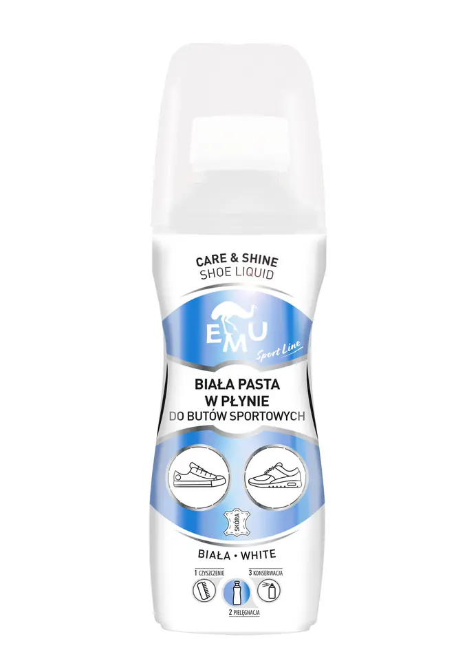 ⁨EMU Sport Line Biała Pasta w płynie do butów sportowych 75ml⁩ w sklepie Wasserman.eu