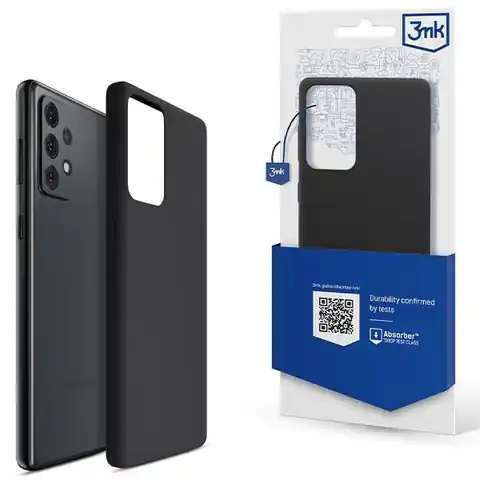 ⁨3MK Silicone Case Sam A52 4G/5G A52s 5G czarny/black⁩ w sklepie Wasserman.eu