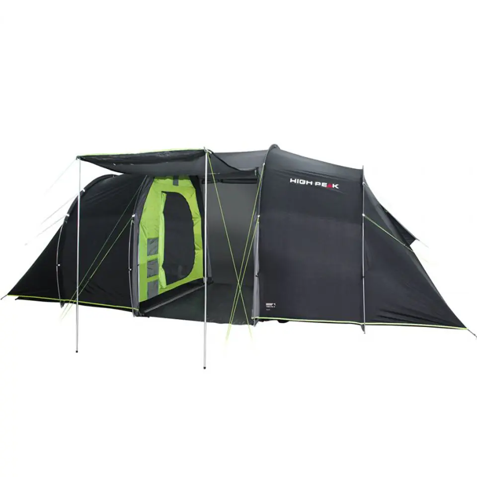 ⁨High Peak Tauris 4 Green, Grey Tunnel tent 11560⁩ at Wasserman.eu