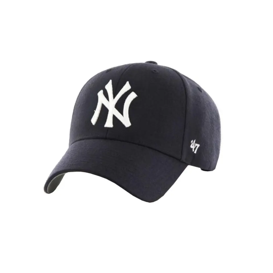 ⁨Czapka z daszkiem 47 Brand MLB New York Yankees Cap B-MVP17WBV-HM (kolor Granatowy, rozmiar One size)⁩ w sklepie Wasserman.eu