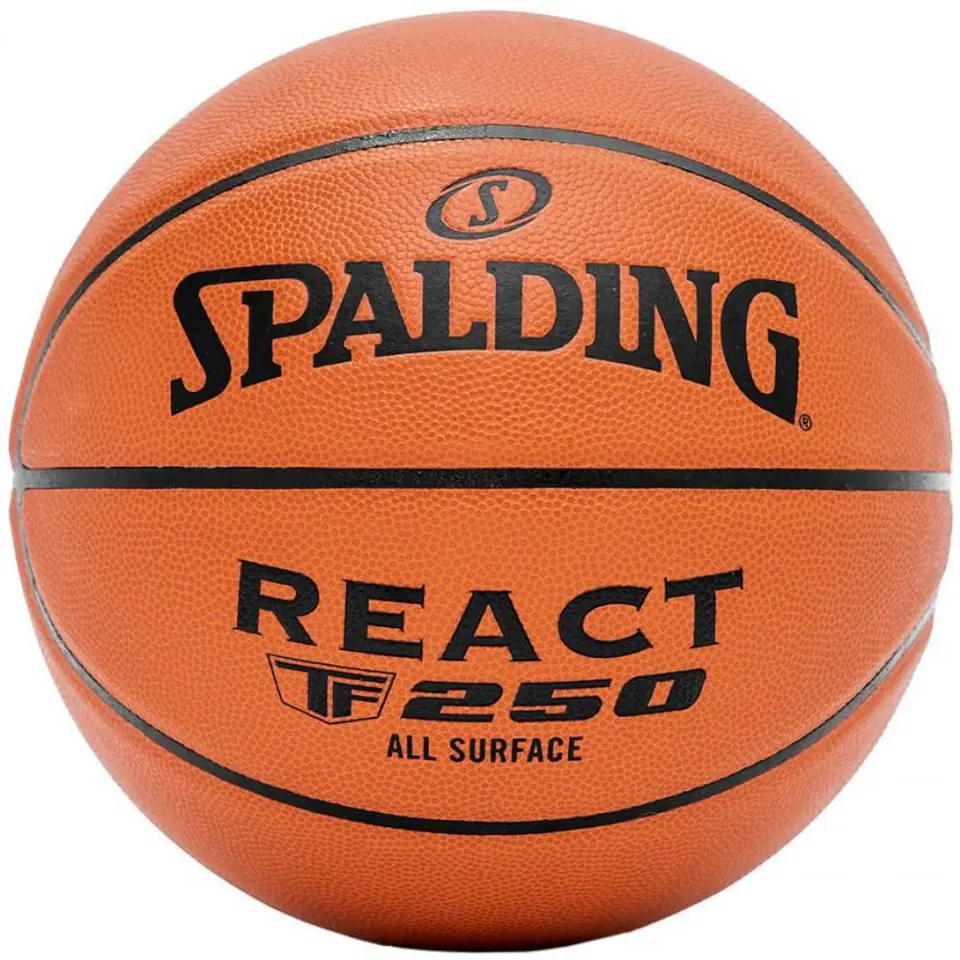⁨Piłka do koszykówki Spalding React TF-250 (kolor Brązowy, rozmiar 6, rozmiar 6)⁩ w sklepie Wasserman.eu