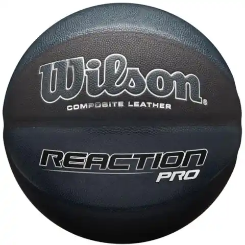 ⁨Piłka Wilson Reaction Pro Ball do kosza (kolor Czarny, rozmiar 7)⁩ w sklepie Wasserman.eu