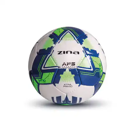 ⁨Piłka Zina X-tra Primo Pro 2.0 treningowa 02205 (kolor Biały. Niebieski. Zielony)⁩ w sklepie Wasserman.eu