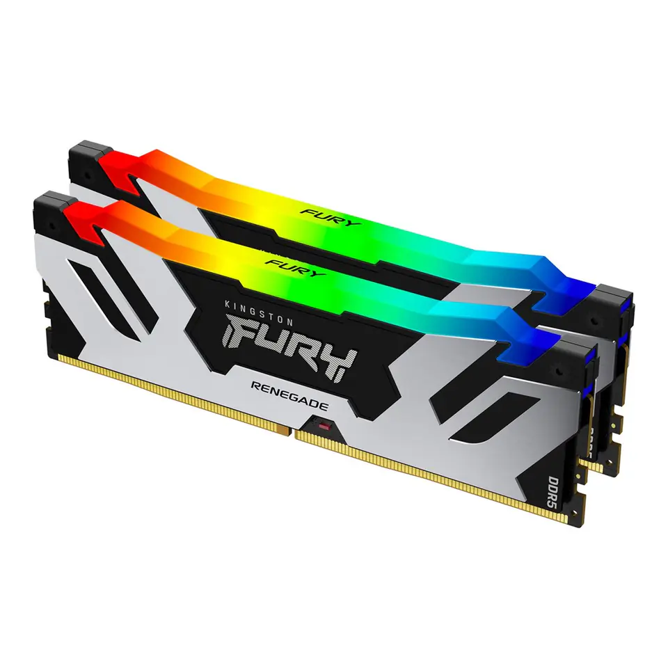 ⁨Kingston FURY DDR5 32GB (2x16GB) 6400MHz CL32 Renegade RGB⁩ w sklepie Wasserman.eu