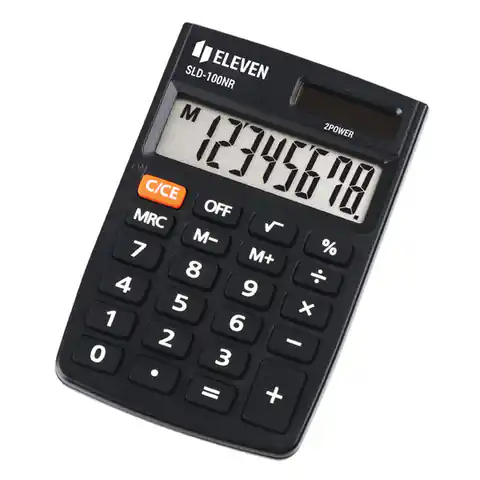 ⁨Eleven kalkulačka SLD100NR, černá, kapesní, osmimístná⁩ w sklepie Wasserman.eu