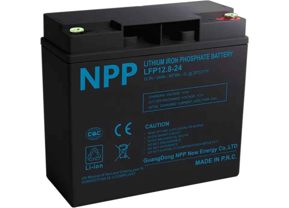 ⁨Akumulator LFP LiFePO4 12,8V 24Ah T12⁩ w sklepie Wasserman.eu