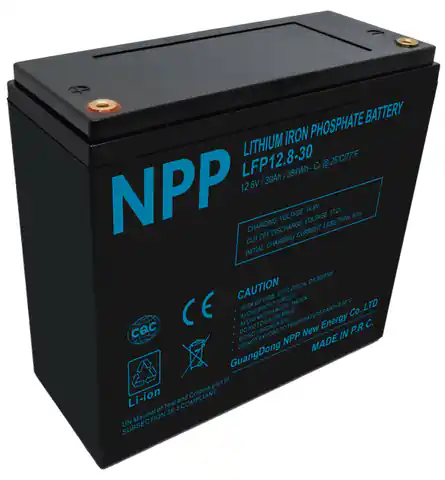 ⁨Akumulator LFP LiFePO4 12.8V 30Ah T12⁩ w sklepie Wasserman.eu