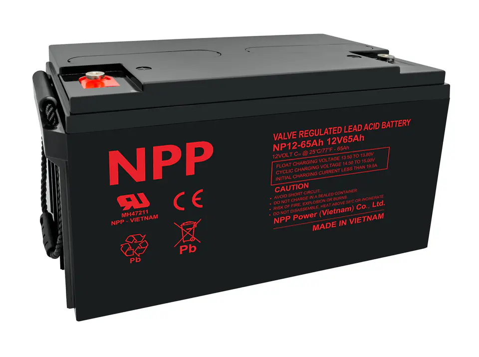 ⁨Akumulator AGM NP 12V 65Ah T14 NPP⁩ w sklepie Wasserman.eu