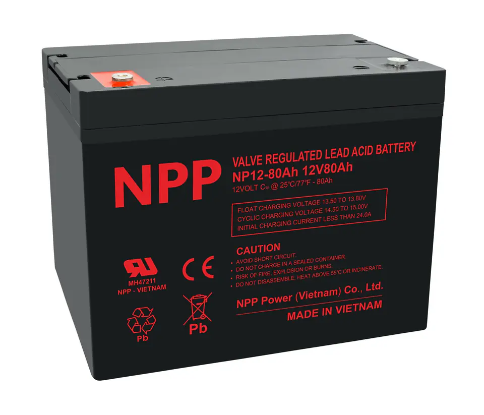 ⁨Akumulator AGM NP 12V 80Ah T14 NPP⁩ w sklepie Wasserman.eu