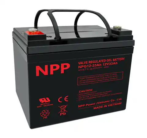 ⁨Akumulator Żelowy NPG 12V 33Ah NPP AGM DEEP GEL⁩ w sklepie Wasserman.eu
