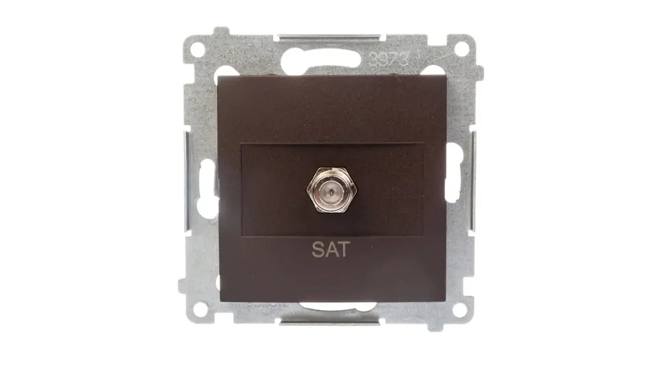 ⁨Simon 54 Antenna socket SAT bronze matt DASF1.01/46⁩ at Wasserman.eu