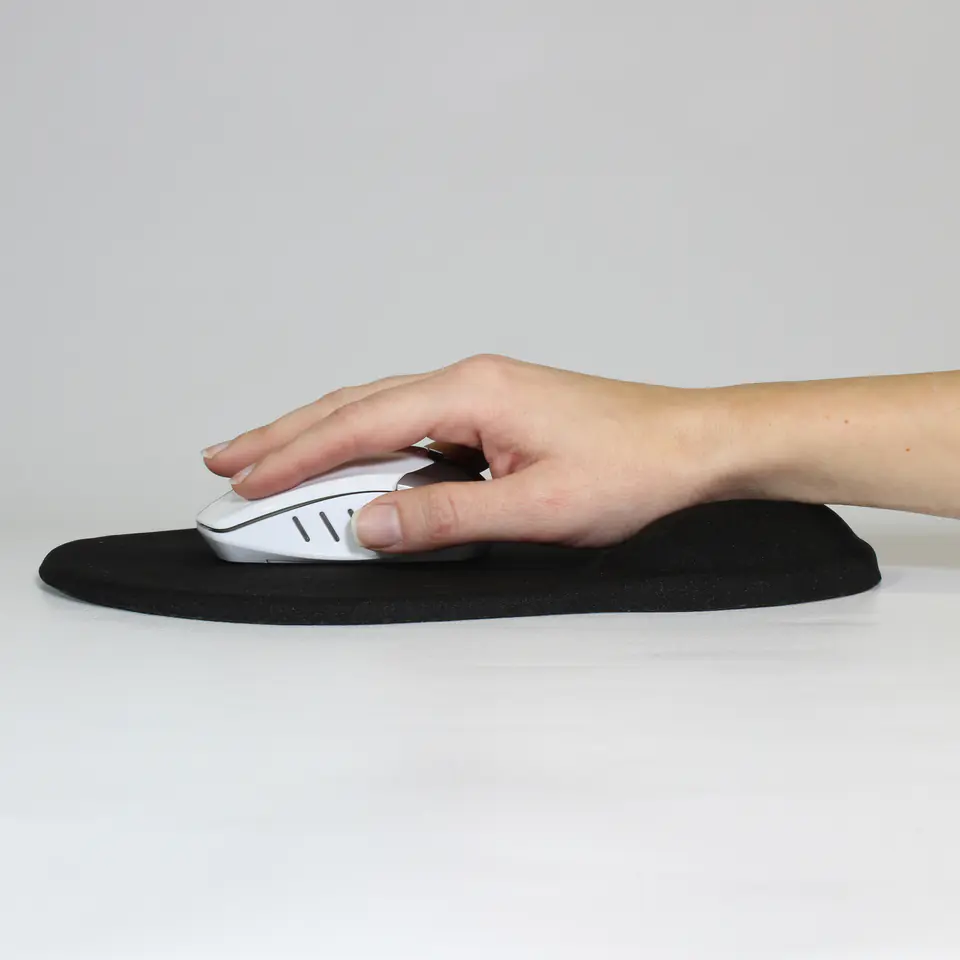 ⁨Podkładka pod mysz, ergonomiczna żelowa, niebieska, Logo⁩ w sklepie Wasserman.eu