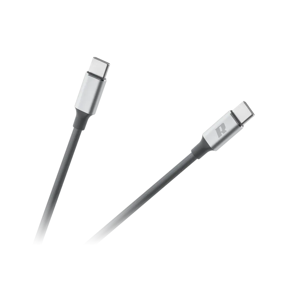 ⁨Kabel USB typu C - USB typu C 65W REBEL 100 cm⁩ w sklepie Wasserman.eu