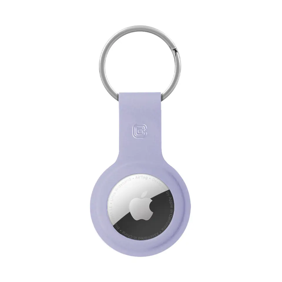 ⁨Crong Silicone Case with Key Ring – Etui ochronne brelok do Apple AirTag (lawendowy)⁩ w sklepie Wasserman.eu