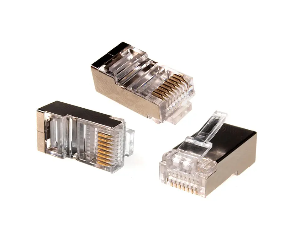 MCTV-664 Plug RJ45 8P8C 5e cable shielded Maclean 100pcs at Wasserman.eu