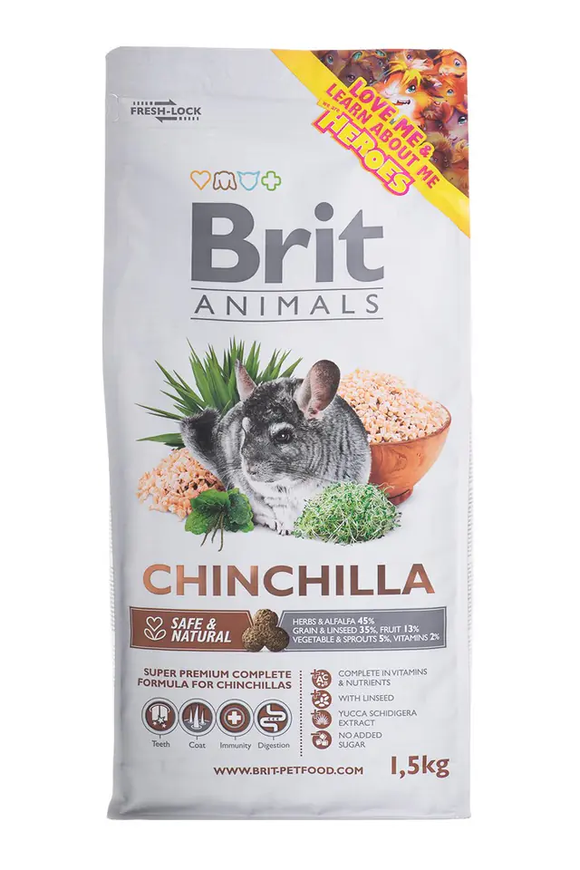 ⁨BRIT Animals Chinchila Complete - dry food for chinchillas - 1.5 kg⁩ at Wasserman.eu