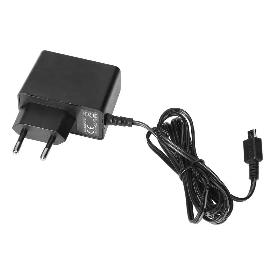 ⁨Socket-outlet power supply with Micro USB plug for charger OR-AE-1367, DC5V, 2A⁩ at Wasserman.eu