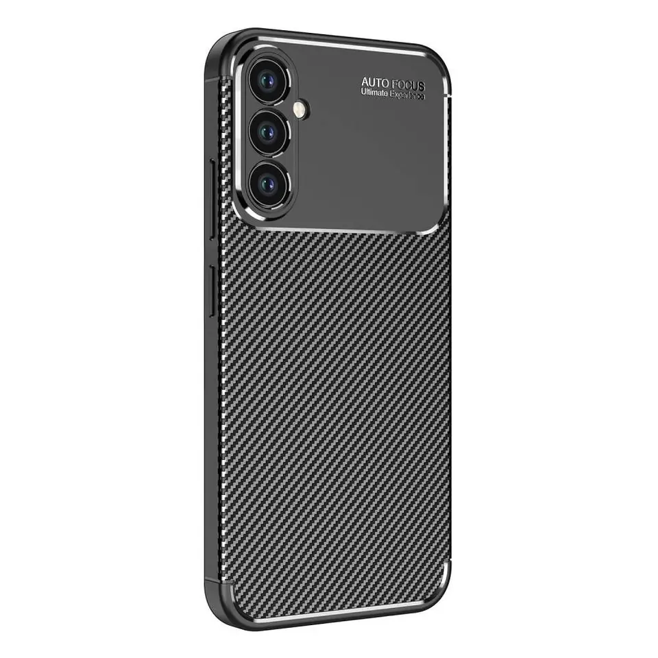 ⁨Etui SAMSUNG GALAXY A34 5G Pancerne Shockproof Nexeri Carbon Fiber czarne⁩ w sklepie Wasserman.eu