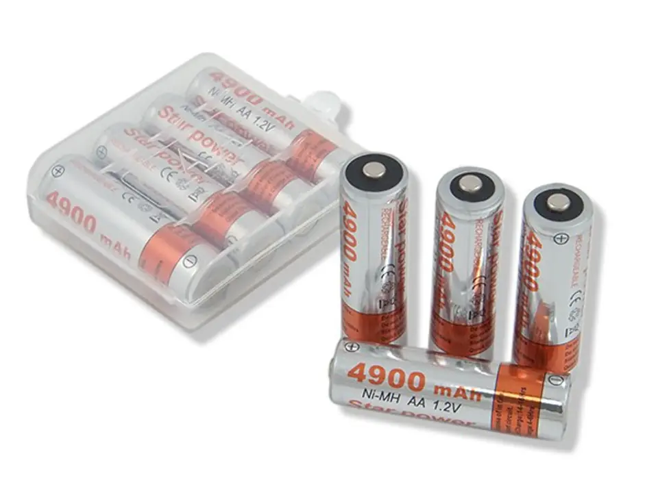 ⁨BC56A 4 x AA Star Power 4900mAh Ni-MH battery⁩ at Wasserman.eu