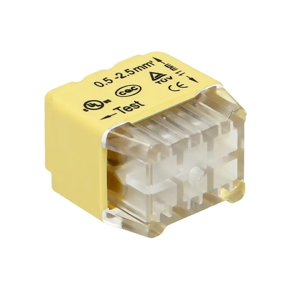 ⁨Push-in installation connector 6-wire; double-row; for wire 0,75-2,5mm?; IEC 300V/24A; 10 pcs.⁩ at Wasserman.eu