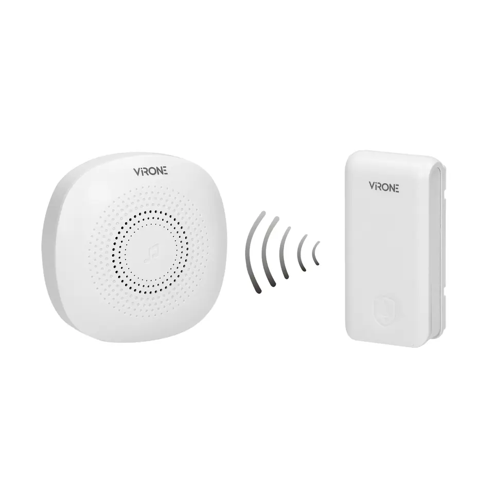 ⁨PRESSO AC wireless doorbell with kinetic button, learning system, 36 sounds⁩ at Wasserman.eu