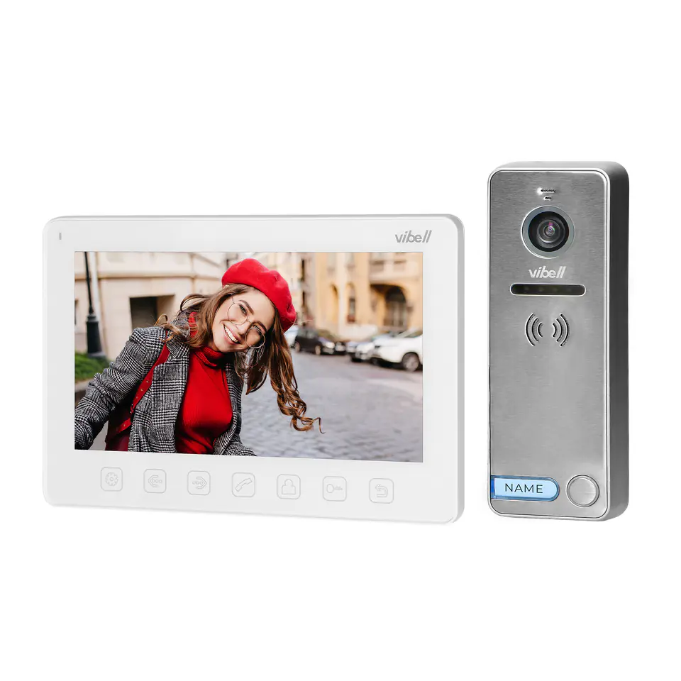 ⁨Video door phone set, headphoneless, colour, LCD 7", OSD menu, gate control, white 
NOVEO⁩ at Wasserman.eu