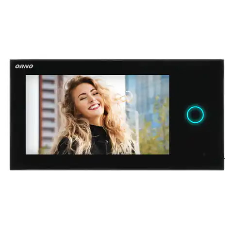 ⁨Video monitor without earphone, color, LCD 7", touch, WI-FI, for APPOS kit, gate opening, black⁩ at Wasserman.eu