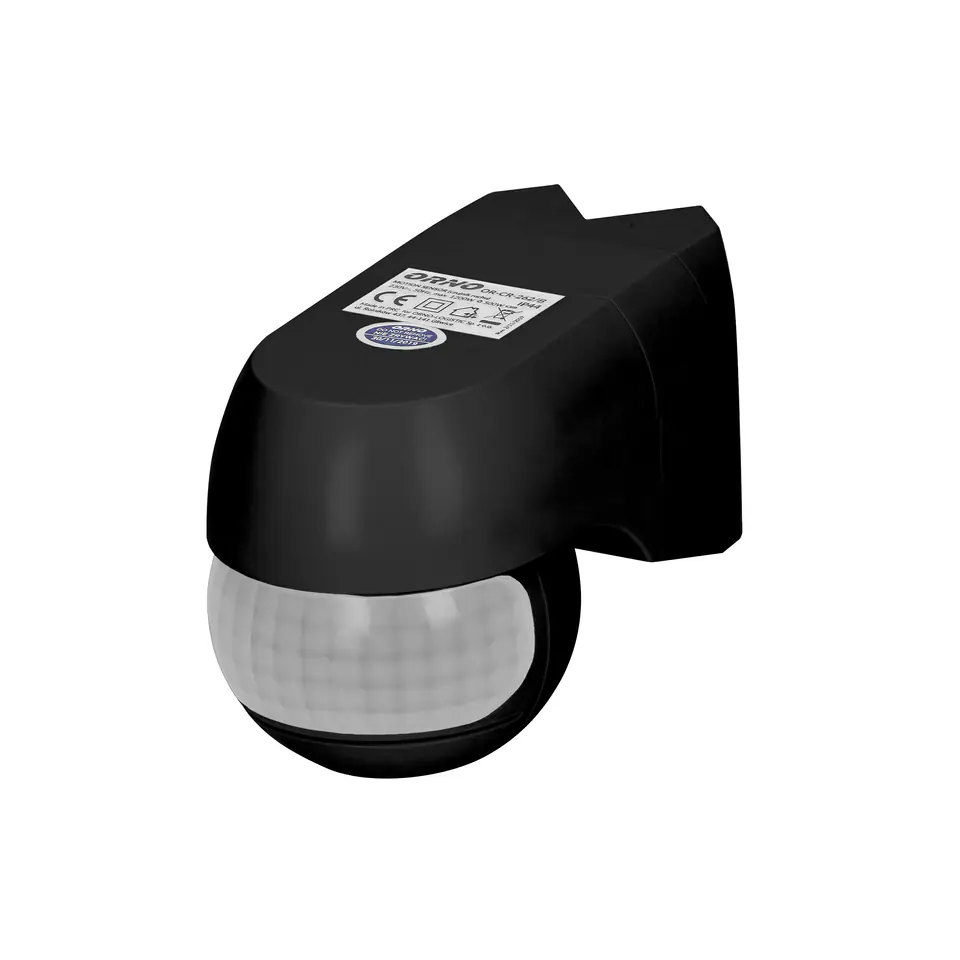 ⁨Motion sensor 220st. 1200W, IP44, 3 types of mounting, black⁩ at Wasserman.eu