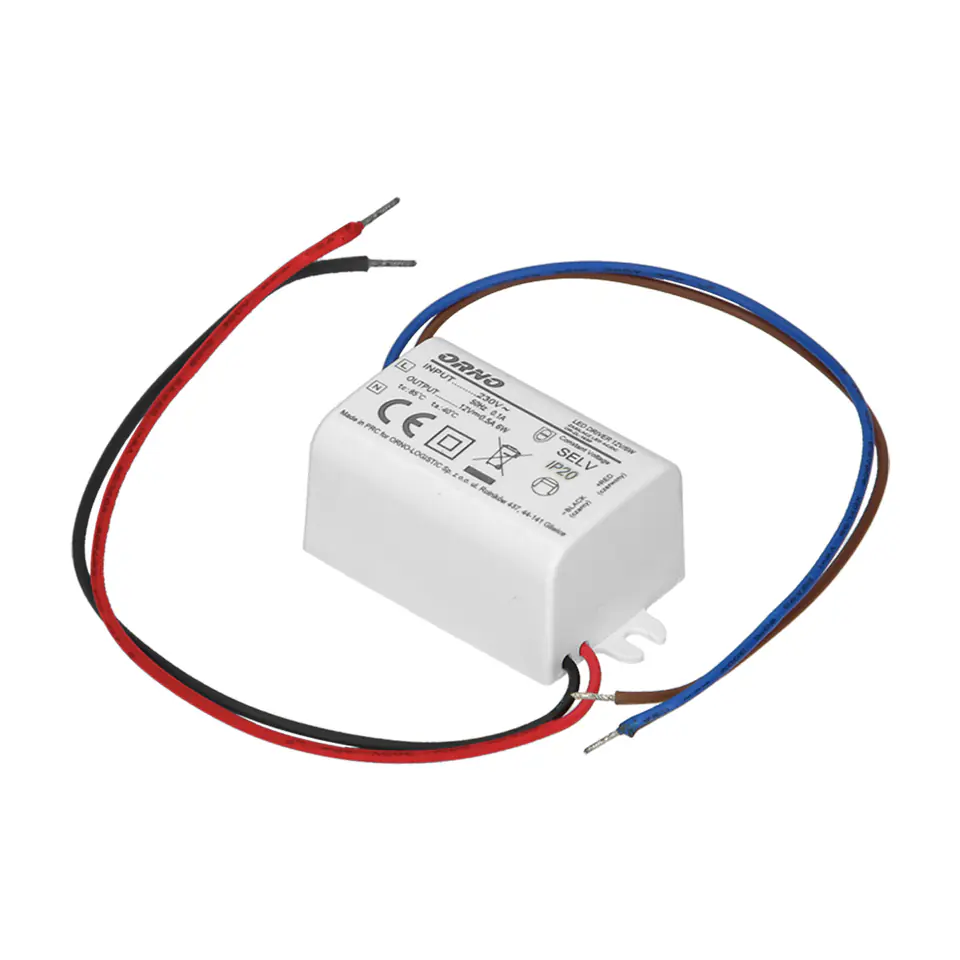 ⁨MINI led power supply for 12VDC box 6W, IP20, 55/29,5/22mm⁩ at Wasserman.eu