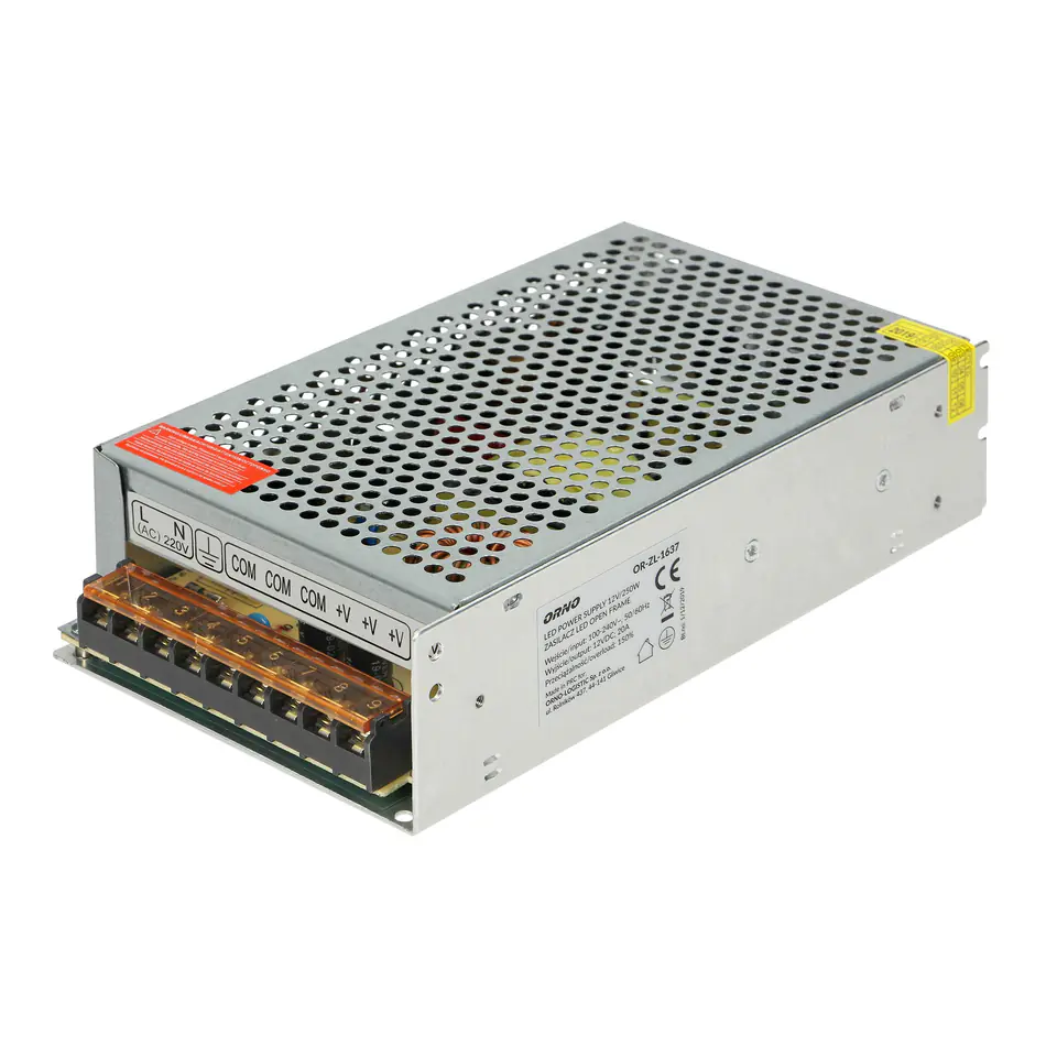 ⁨Open frame power supply 12VDC 250W, IP20⁩ at Wasserman.eu