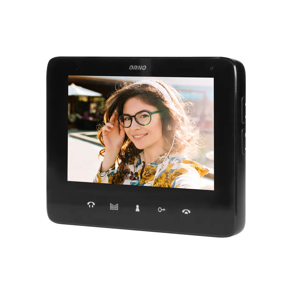 ⁨Video monitor headphoneless, colour, LCD 7", for INDI and SCUTI series kits, gate opening, intercom, black⁩ at Wasserman.eu