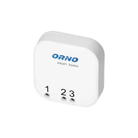 ⁨Nadajnik pojedynczy podtynkowy, do połączenia z dowolnym włącznikiem, do zdalnego sterowania przekaźnikami podtynkowymi i gniazdami,z nadajnikiem radiowym, ORNO Smart Home⁩ w sklepie Wasserman.eu